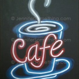 Neon Cafe Sign [2.5-3 hours]